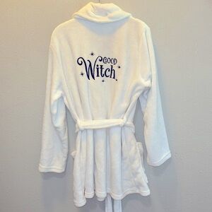 White Lounge Bath Robe w Pockets Women’s Size XL X Large
